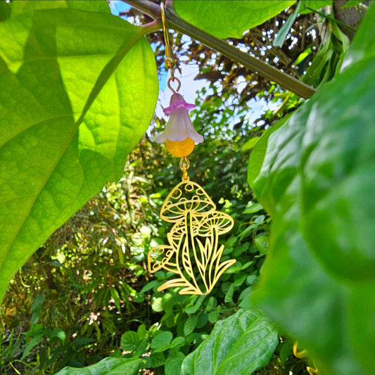 Mushshroom Flower Earrings