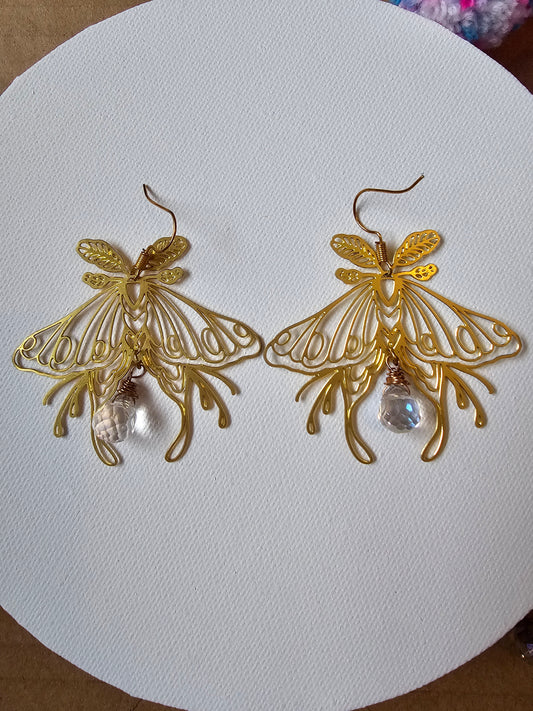 Luna Moth Earings