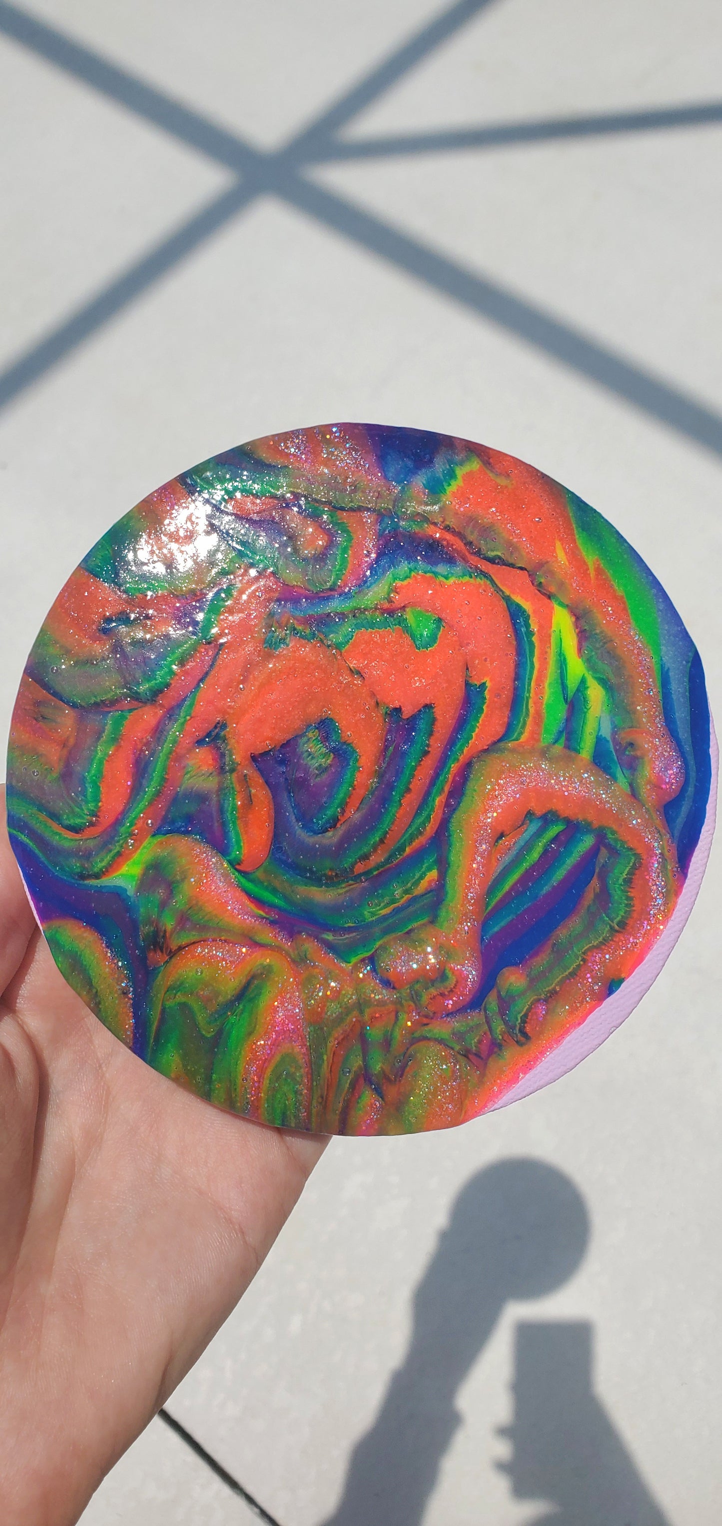 Custom Channeled Circle Painting