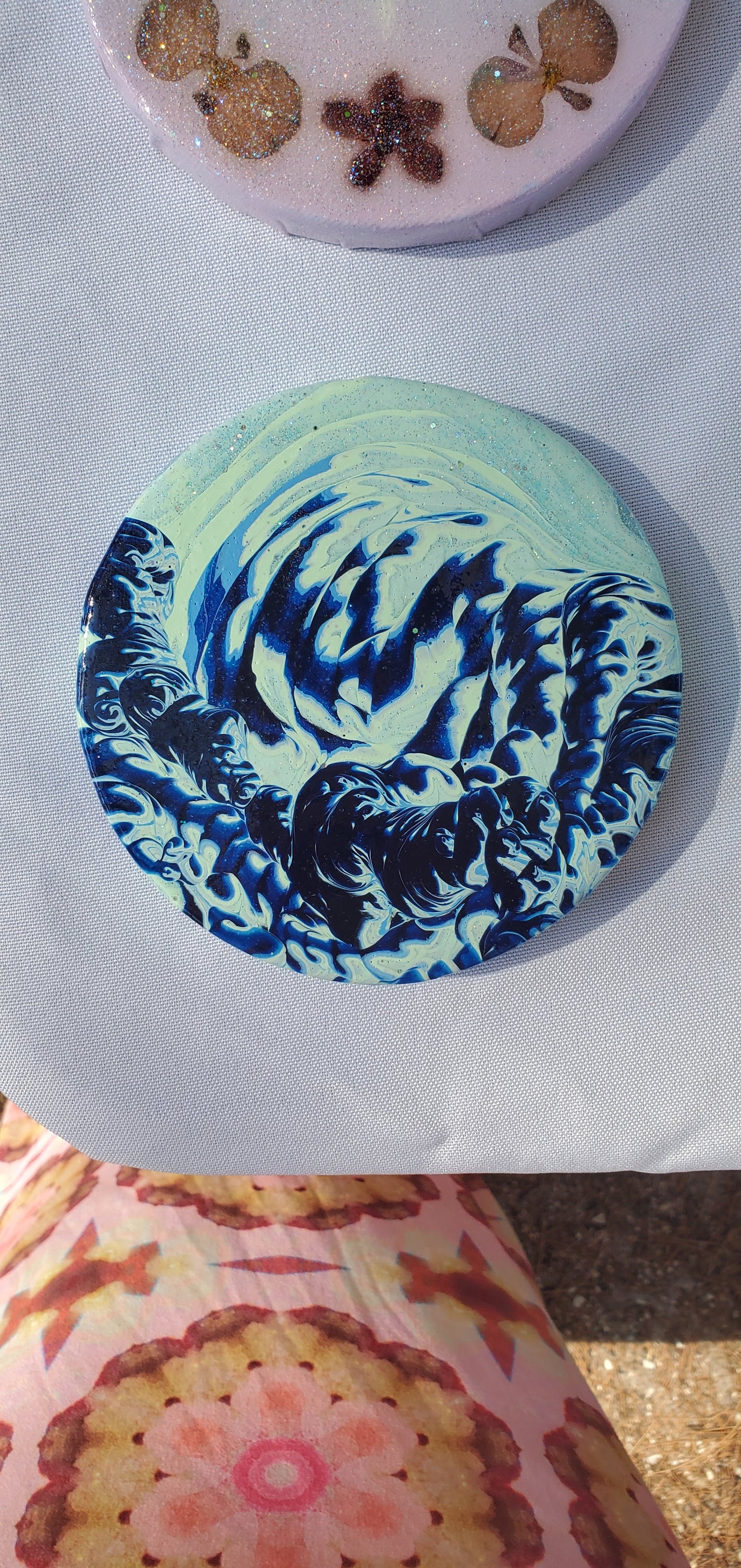 Custom Channeled Circle Painting