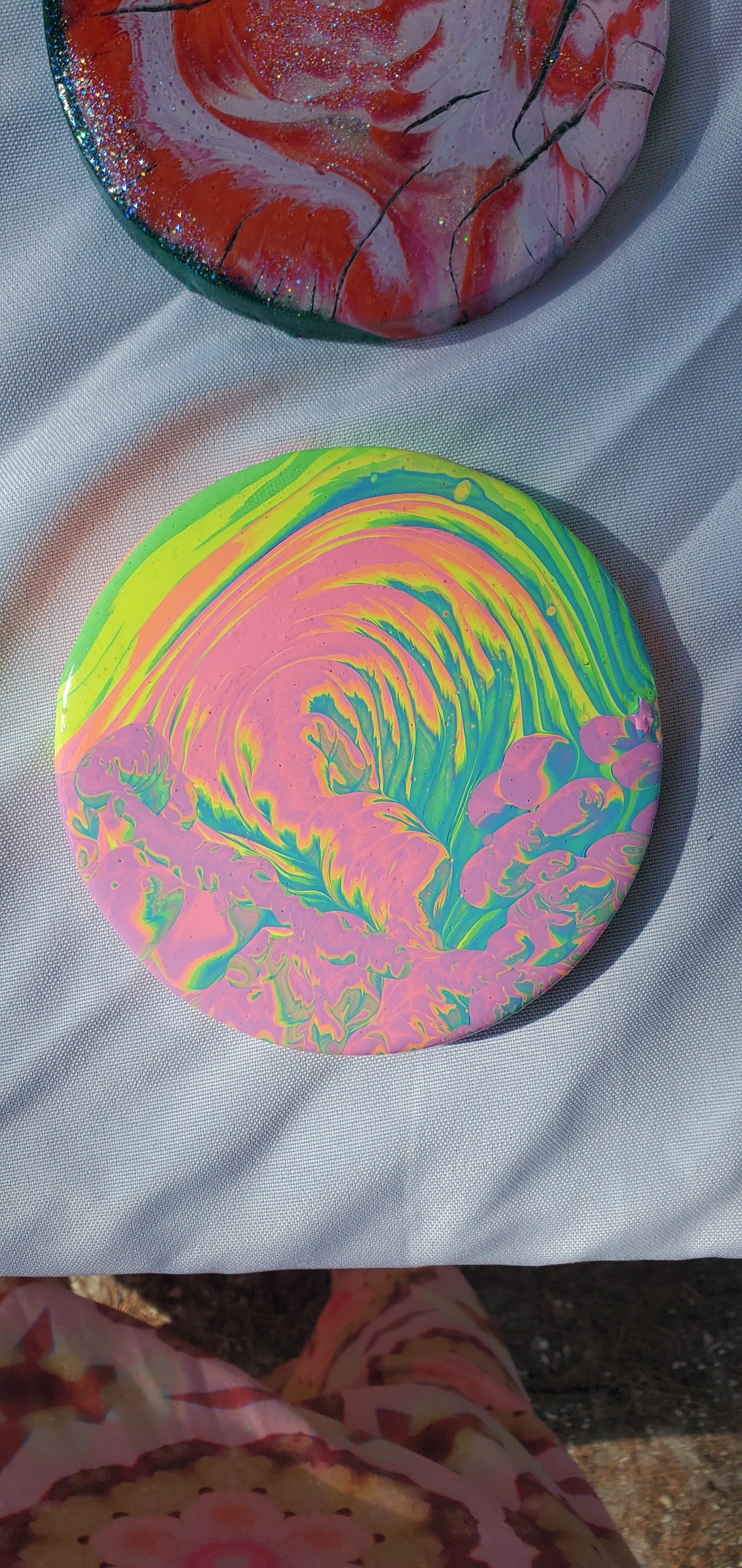 Custom Channeled Circle Painting