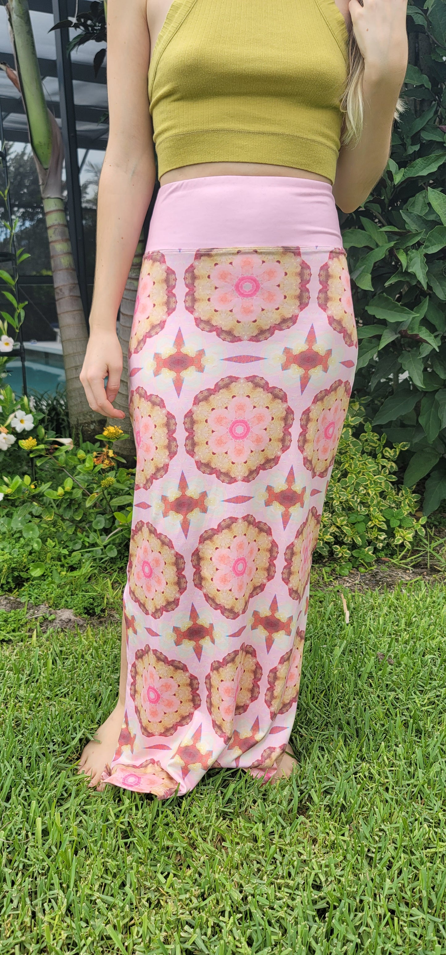 Honeycomb Maxi Skirt