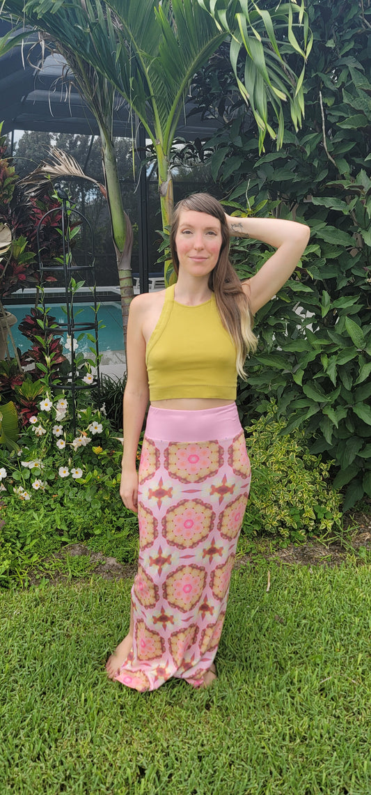 Honeycomb Maxi Skirt