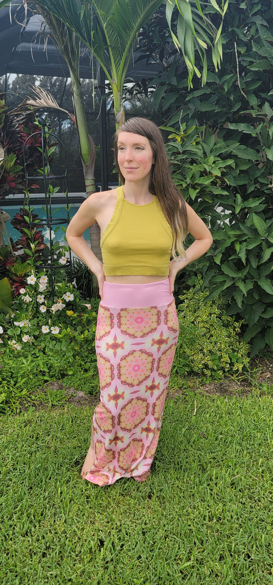 Honeycomb Maxi Skirt