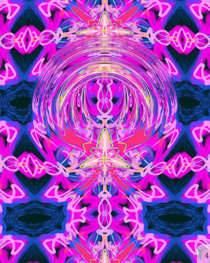 Floral DMT 5 Paper/Metal/Canvas Prints