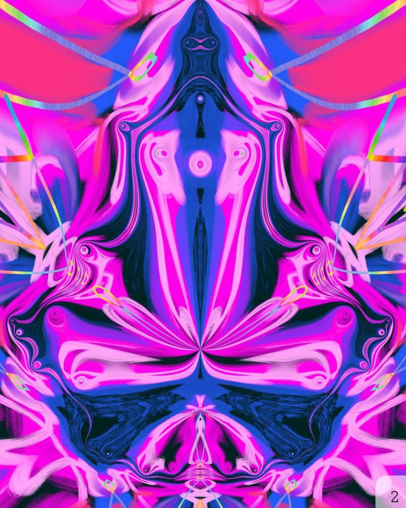 Floral DMT 5 Paper/Metal/Canvas Prints