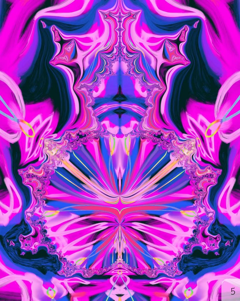 Floral DMT 5 Paper/Metal/Canvas Prints