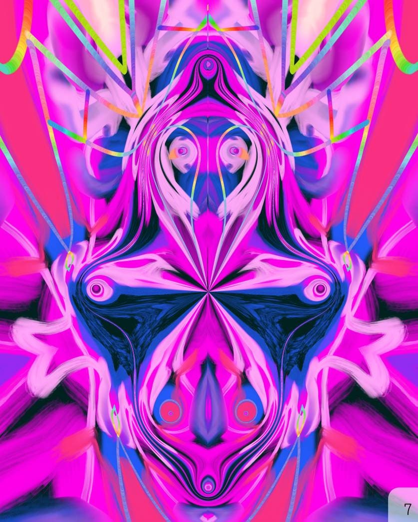 Floral DMT 5 Paper/Metal/Canvas Prints