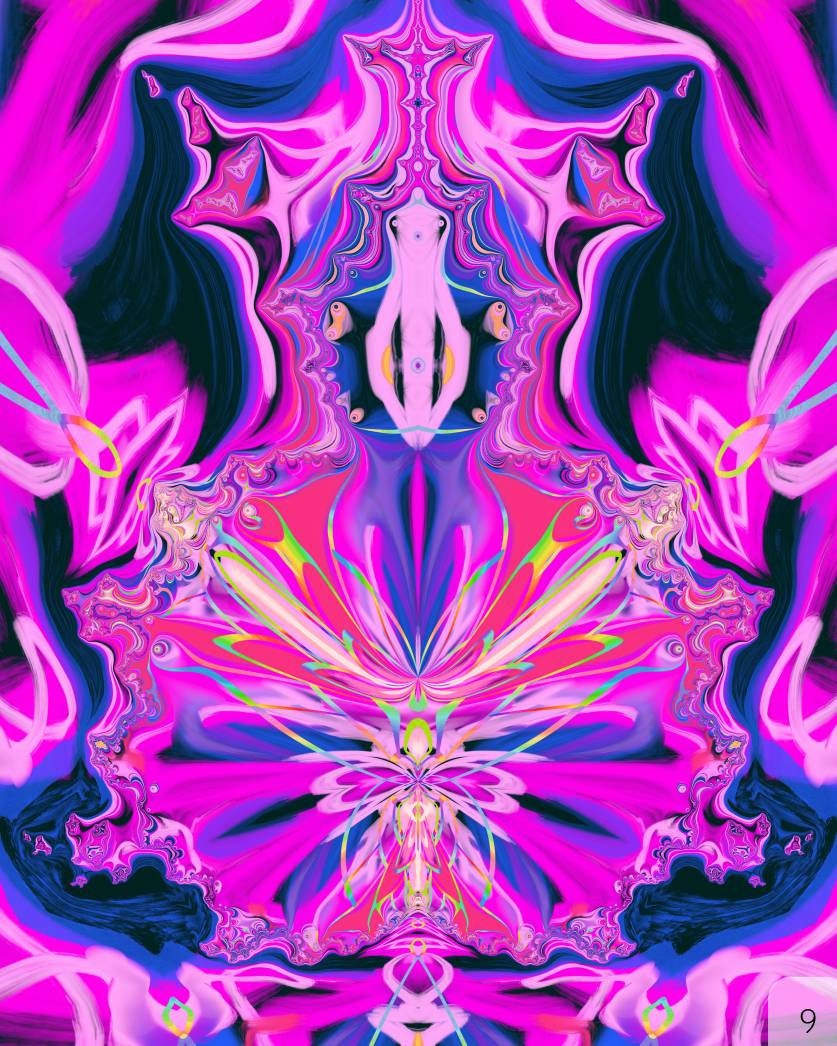 Floral DMT 5 Paper/Metal/Canvas Prints