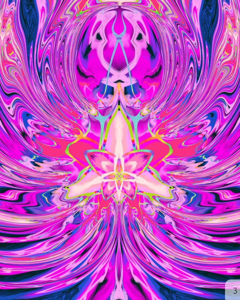 Floral DMT 5 Paper/Metal/Canvas Prints